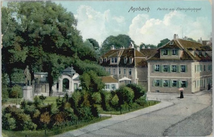 Ansbach Hotel Platengarten -Jägergasse 1 Palais - ehemaliger Eingang zum Hofgarten